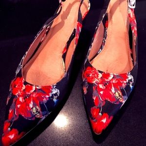 Halogen Foral Slingbacks